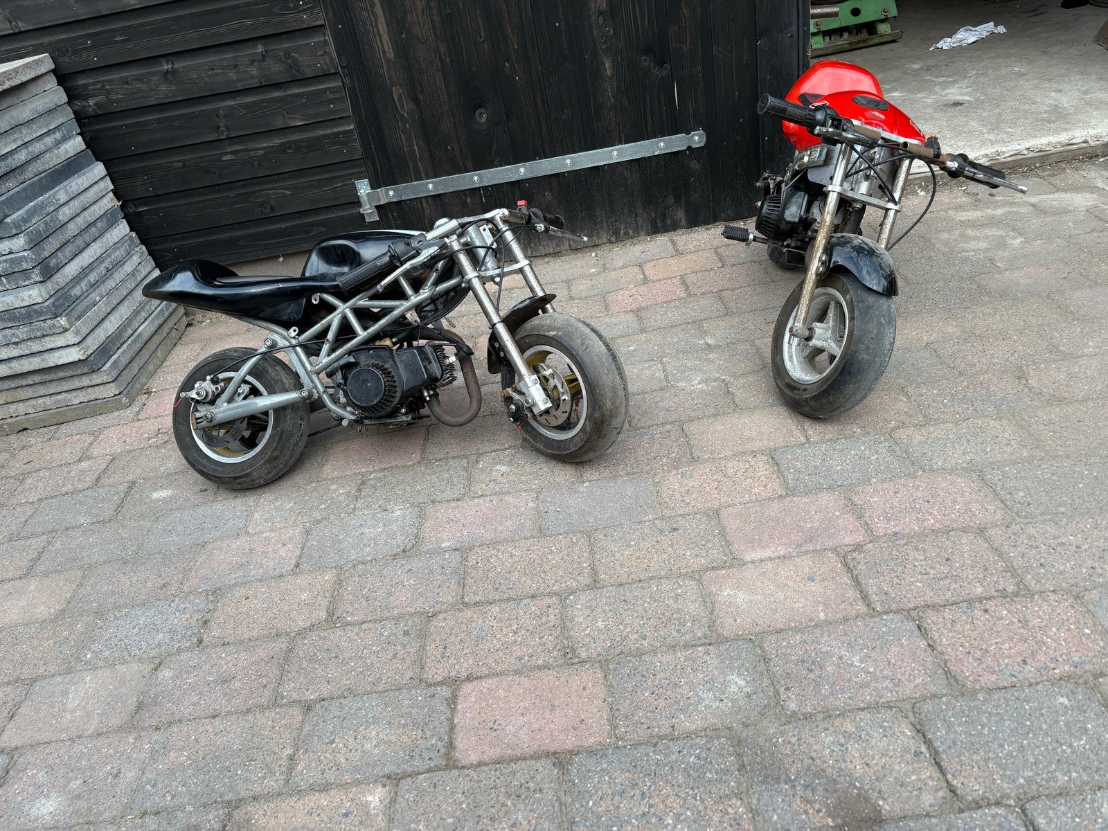 2 Minibikes (49cc & 60cc) met nieuw blok en onderdelen, Ophalen, Gebruikt, Overige typen, 49 cc