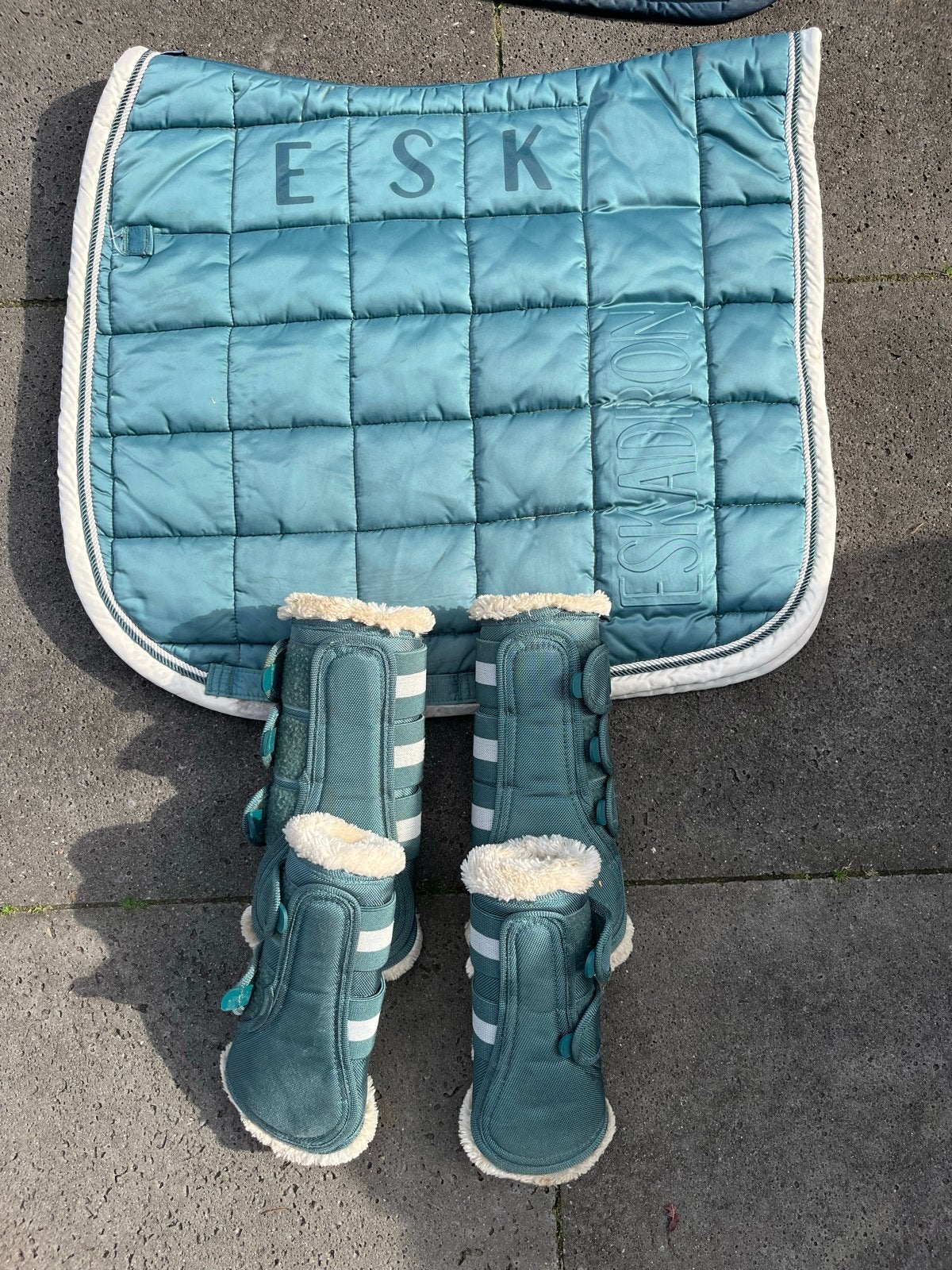 Dressuur set maat Full, Dieren en Toebehoren, Full (L), Gebruikt, Dressuurdekje, Ophalen of Verzenden