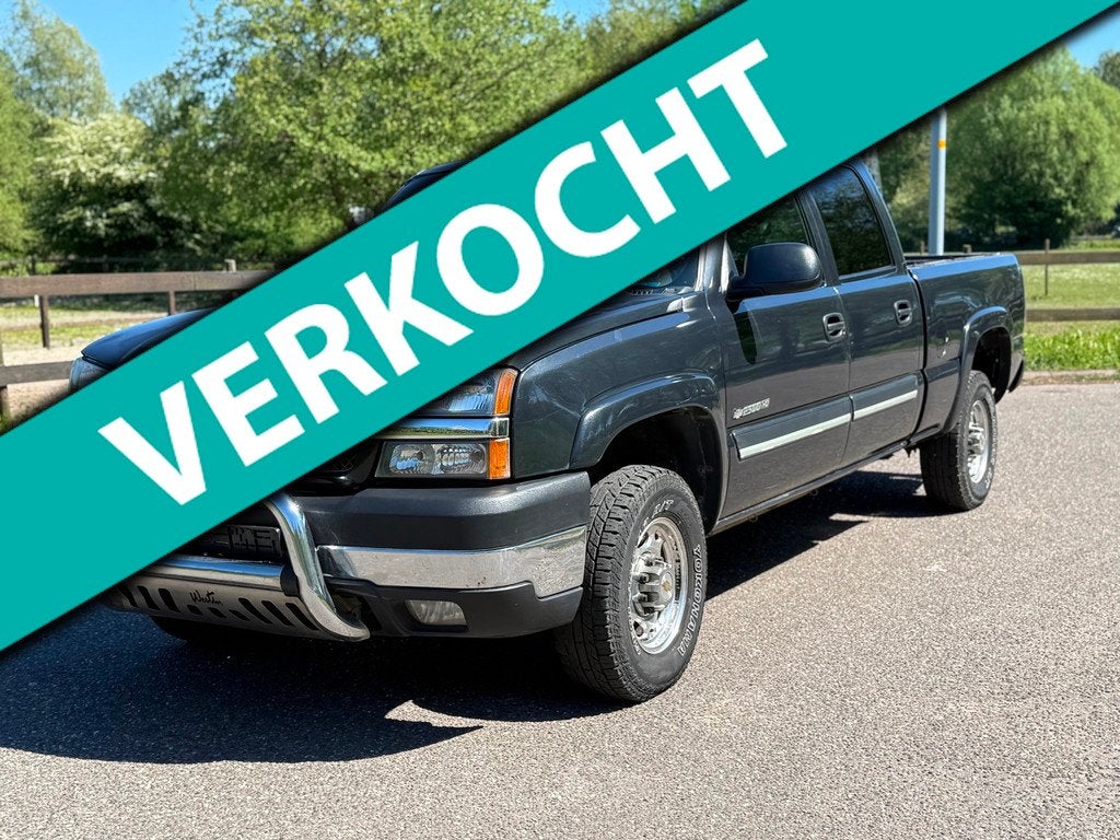 Chevrolet Silverado 2500 Heavy Duty V8 8.1 4X4 Dubbel Cabine, Auto's, Chevrolet, Automaat, Gebruikt, Zwart, SUV of Terreinwagen