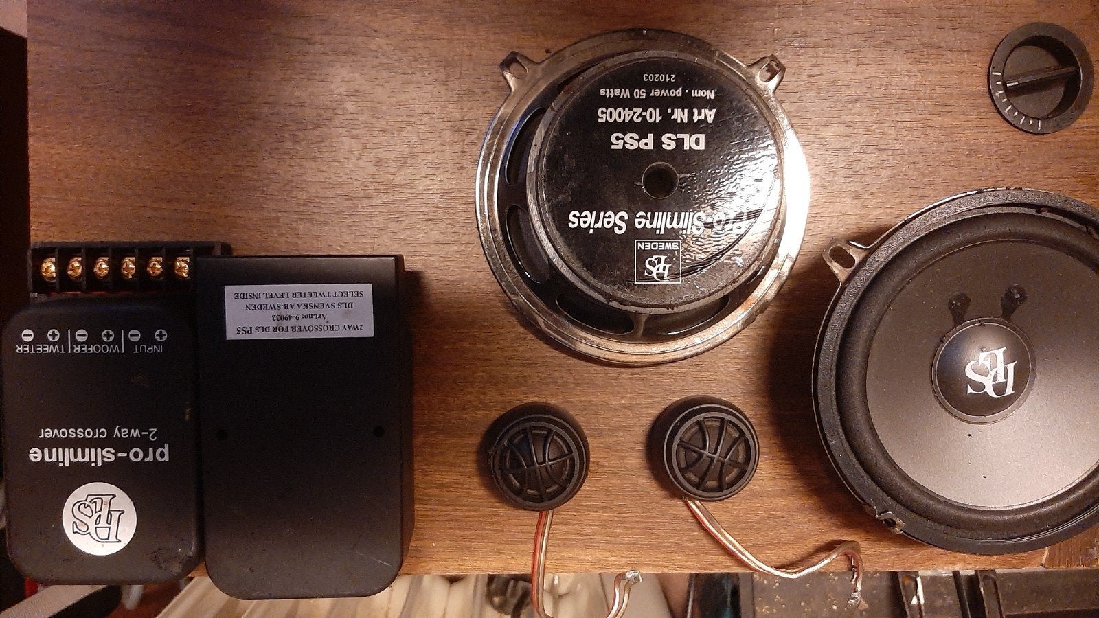 DLS PS5 Pro-Slimline Series speakerset met crossovers, Ophalen, Gebruikt, Universele onderdelen