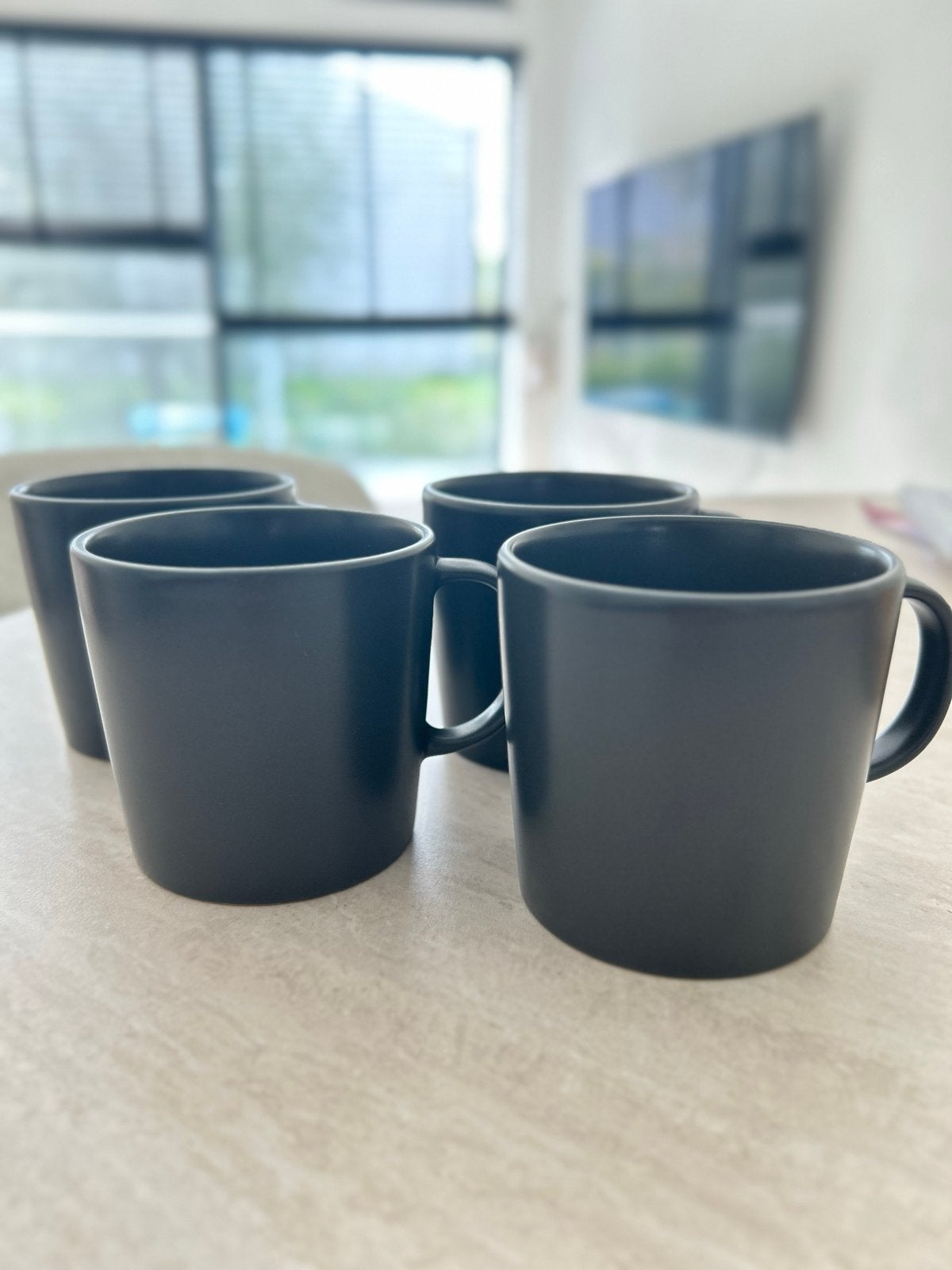 4 ongebruikte IKEA bekers - Zwart, Ophalen of Verzenden, Nieuw, Zwart, IKEA