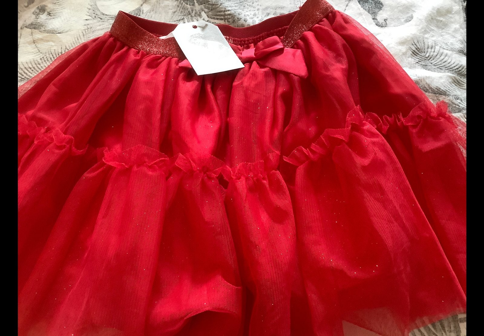Mooi nieuw rood rok rokje, 122/128, Verzenden, Nieuw, Meisje, Jurk of Rok