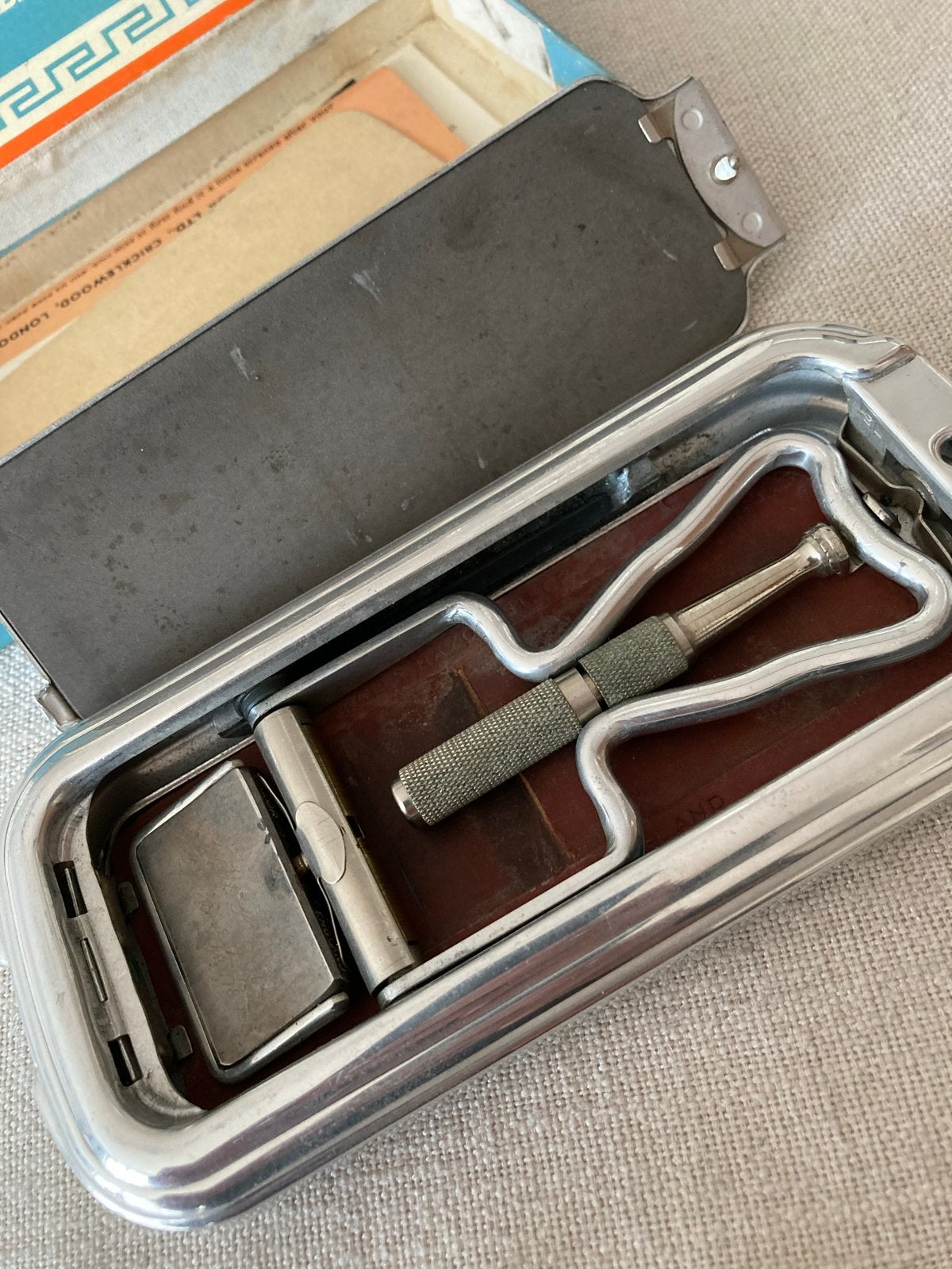 Vintage Rolls Razor Scheermes in originele doos, Ophalen of Verzenden