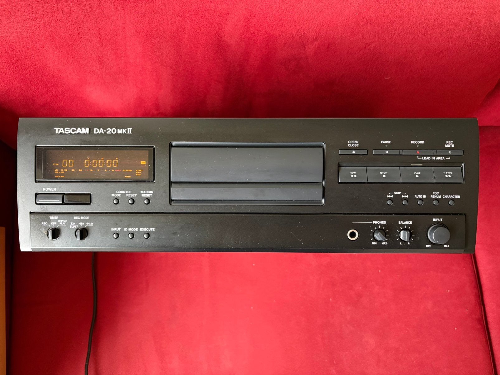 Tascam DA-20 MKII DAT Recorder, in zeer goede staat!, Ophalen of Verzenden, Enkel, Overige merken, Tape counter