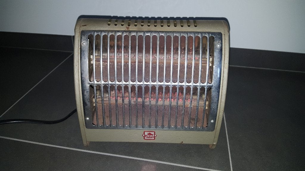 Straalkachel elektrisch 1000 watt Ruton vintage jaren '50, Gebruikt, Overige soorten, Elektrisch, Ophalen of Verzenden