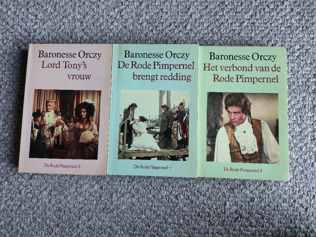 3 boeken de Rode Pimpernel deel 6,7 en 8, Boeken, Ophalen of Verzenden