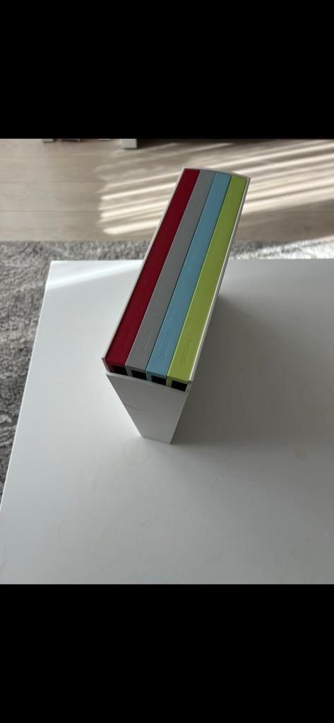 Guzzini multicolor snijplankenset met houder, Kunststof, Snij-/serveerplank, Ophalen of Verzenden, Zo goed als nieuw