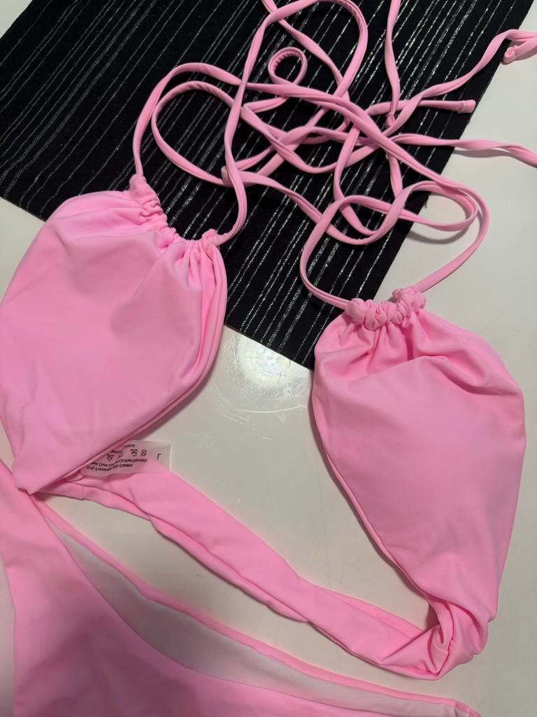 Roze bikini met strikjes. Nieuw, Ophalen of Verzenden, Nieuw, Roze, Bikini