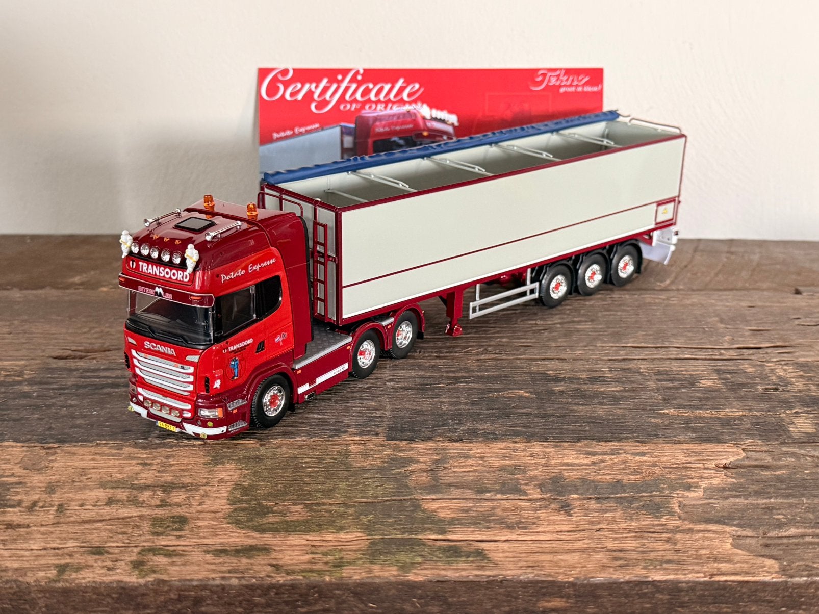Tekno - Scania Topline Transoord, Ophalen of Verzenden, Zo goed als nieuw, Bus of Vrachtwagen, Tekno