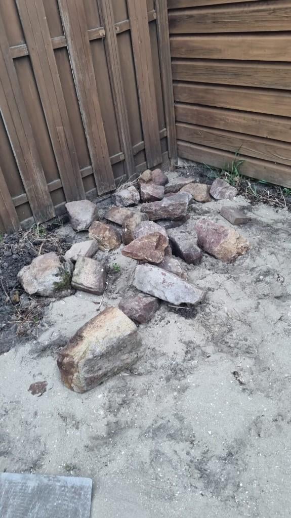 Keien stenen, Tuin en Terras, Grind, Keien en Split, Ophalen, Gebruikt, Oranje, Kei