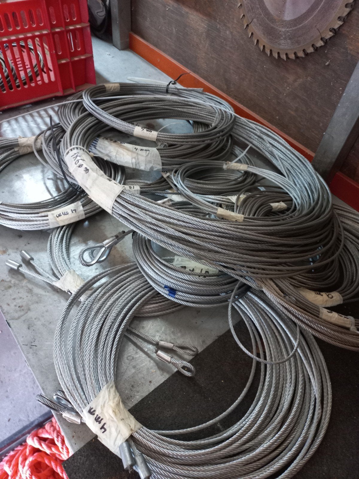 staalkabel  4mm. diverse Lengtes, Ophalen, Nieuw