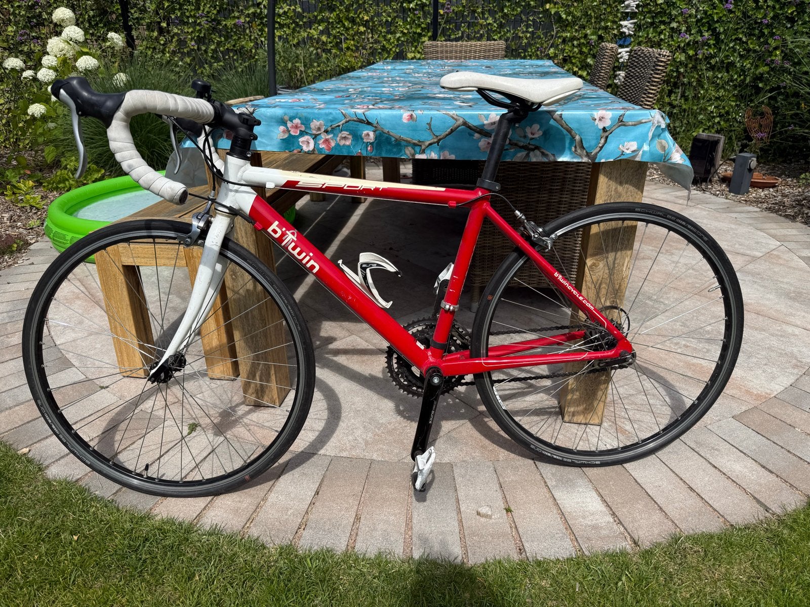 B'twin Racefiets voor kinderen 8-10 jaar (Sport 1 2009), Fietsen en Brommers, Gebruikt, 26 inch, 10 tot 15 versnellingen, Aluminium