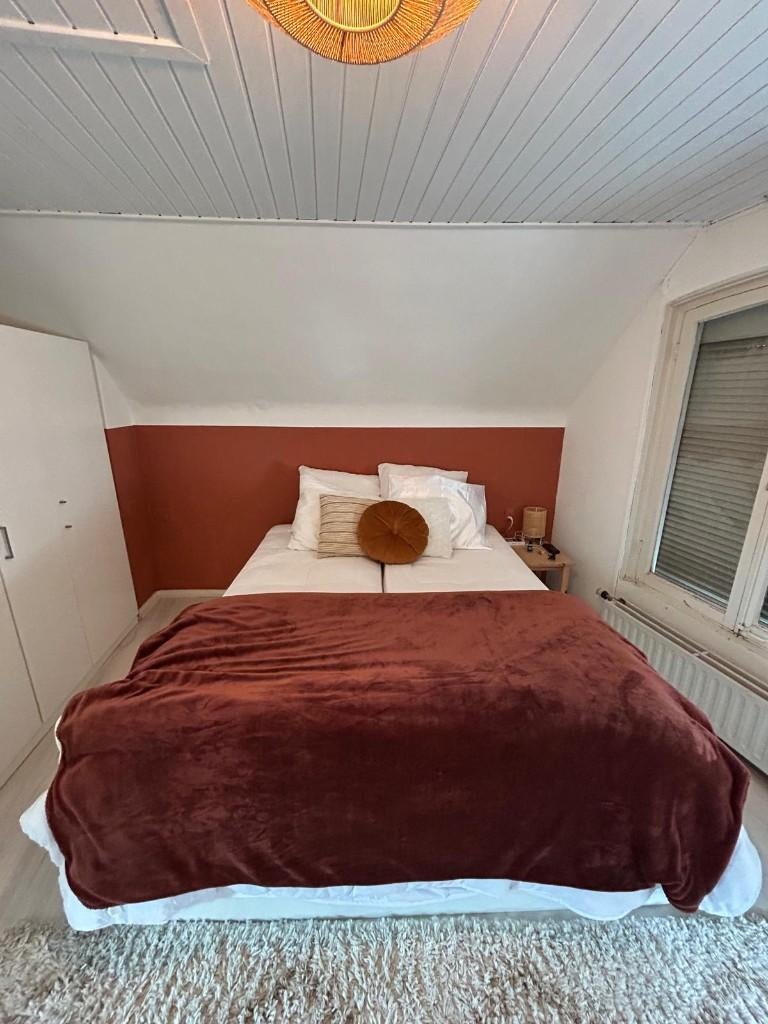 Bed met lades, Ophalen, Gebruikt, Wit, Tweepersoons