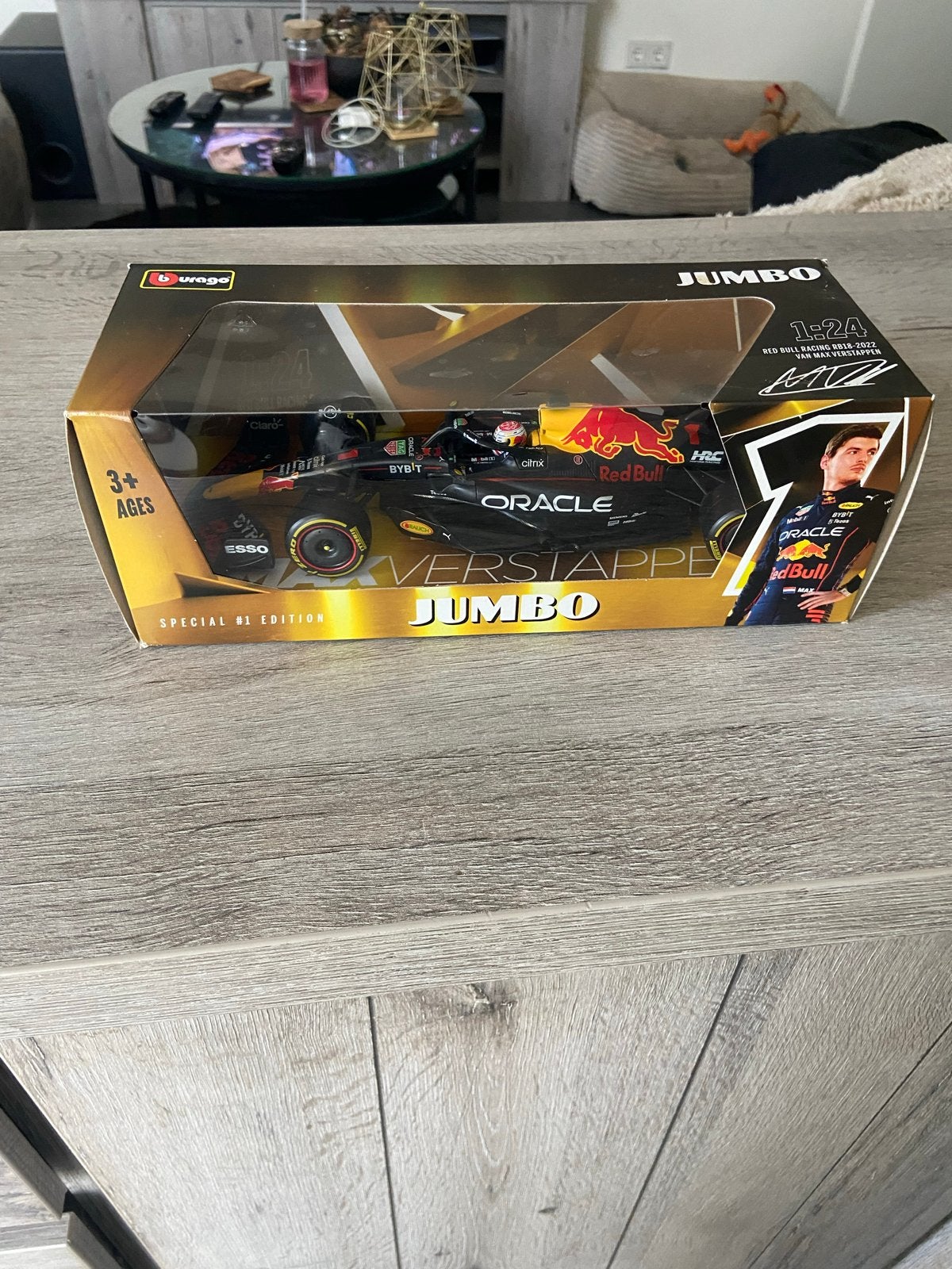 Max Verstappen Red Bull Racing F1 auto 1:24 Bburago, Hobby en Vrije tijd, Modelauto's | 1:24, Ophalen of Verzenden, Nieuw, Auto