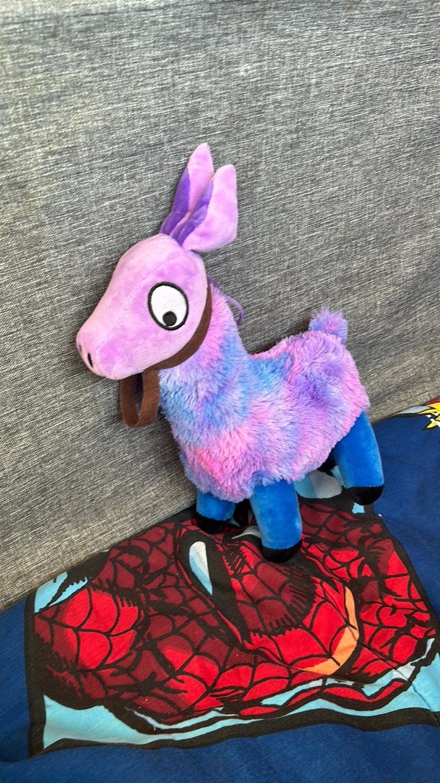 Fortnite Lama knuffel - Paars/Blauw, Overige merken, Overige karakters, Overige typen, Ophalen of Verzenden