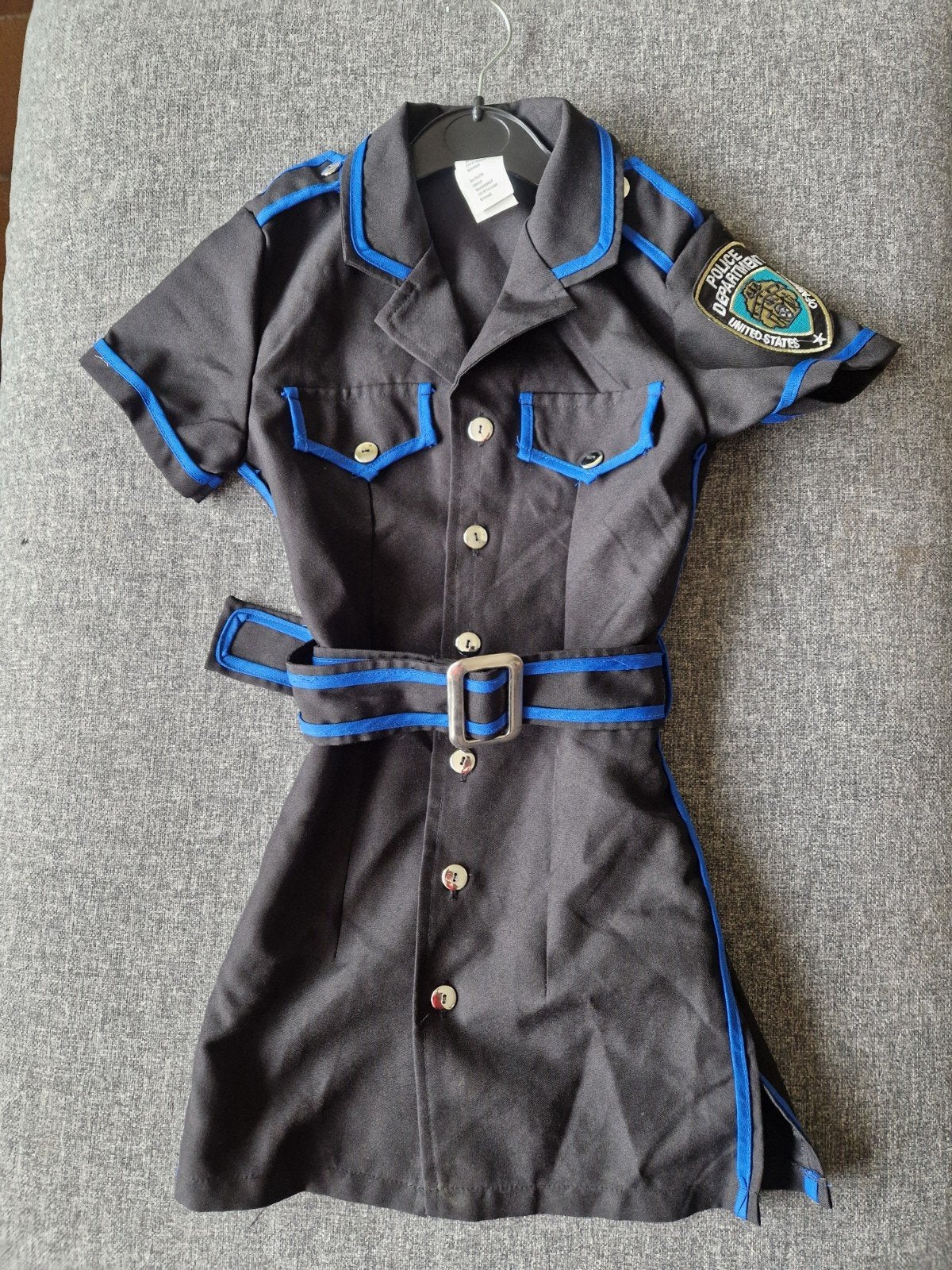 Verkleedjurk Politie maat 128, Kinderen en Baby's, Carnavalskleding en Verkleedspullen, Ophalen of Verzenden, 122 t/m 128, Jongen of Meisje