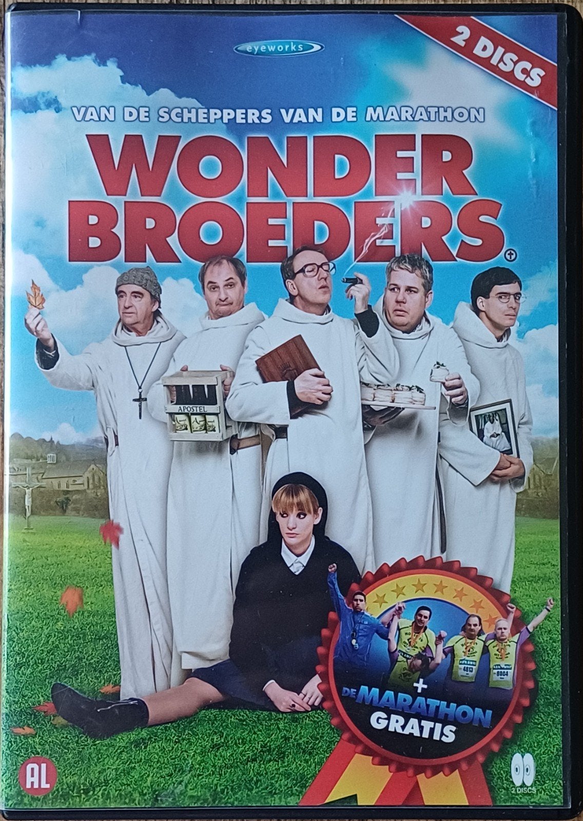 Wonderbroeders + de marathon, Alle leeftijden, Overige genres, Zo goed als nieuw, Ophalen of Verzenden