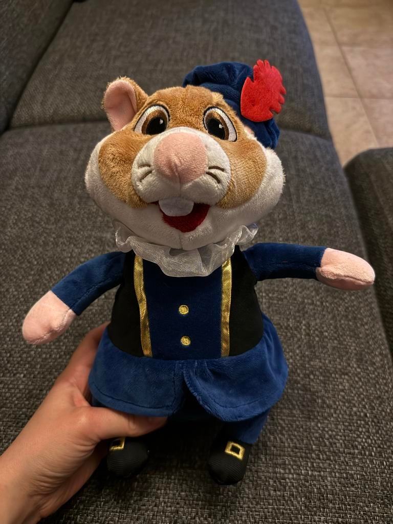 Albert Heijn AH Hamster Knuffel Blauw Zwarte Piet Sint, Ophalen of Verzenden, Zo goed als nieuw, Overige typen