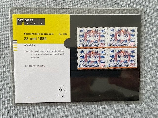 Postzegelmapje PZM138 Sterrenbeelden 1995 Postfris, Ophalen of Verzenden, Postfris, Overige thema's