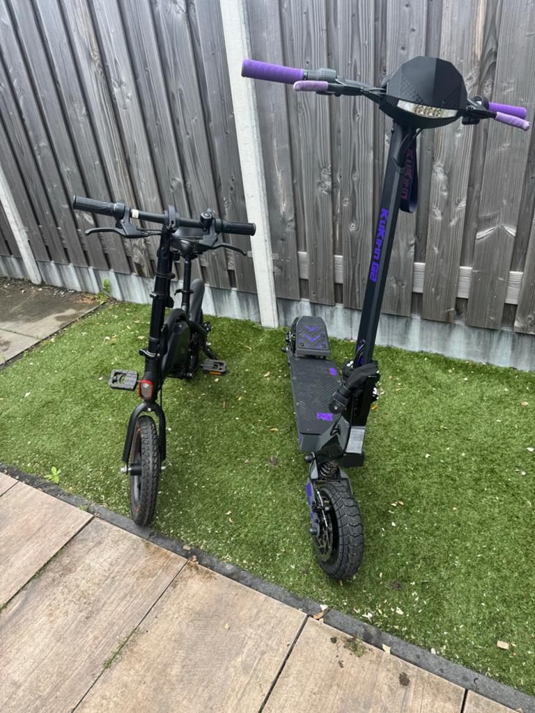 Elektrische step en opvouwbare elektrische fiets, Ophalen of Verzenden, Gebruikt, Elektrische step (E-scooter)