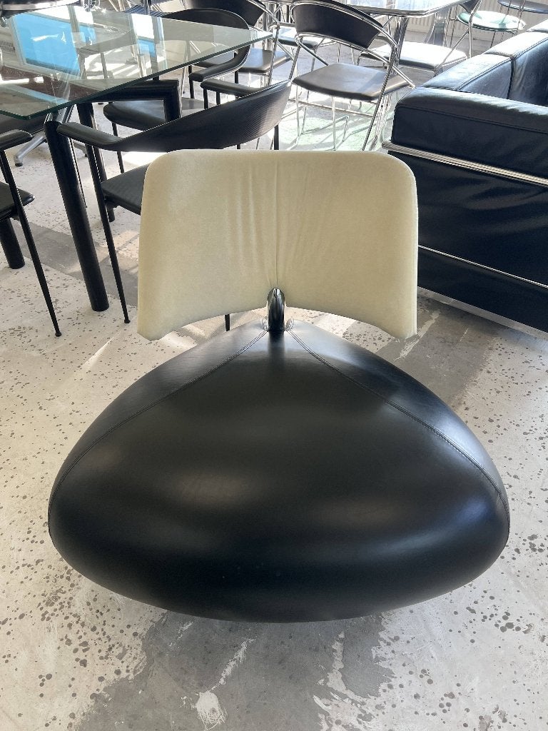 Leolux pallone fauteil, Huis en Inrichting, Fauteuils, Ophalen, Zo goed als nieuw, 75 tot 100 cm, Leer