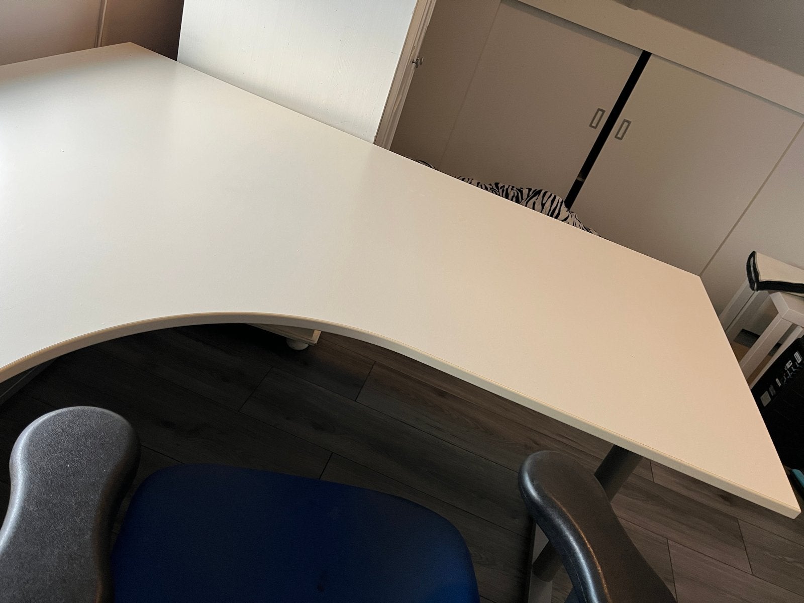GRATIS Hoekbureau wit 180x160 cm, Ophalen, Gebruikt, Wit, Hoekbureau