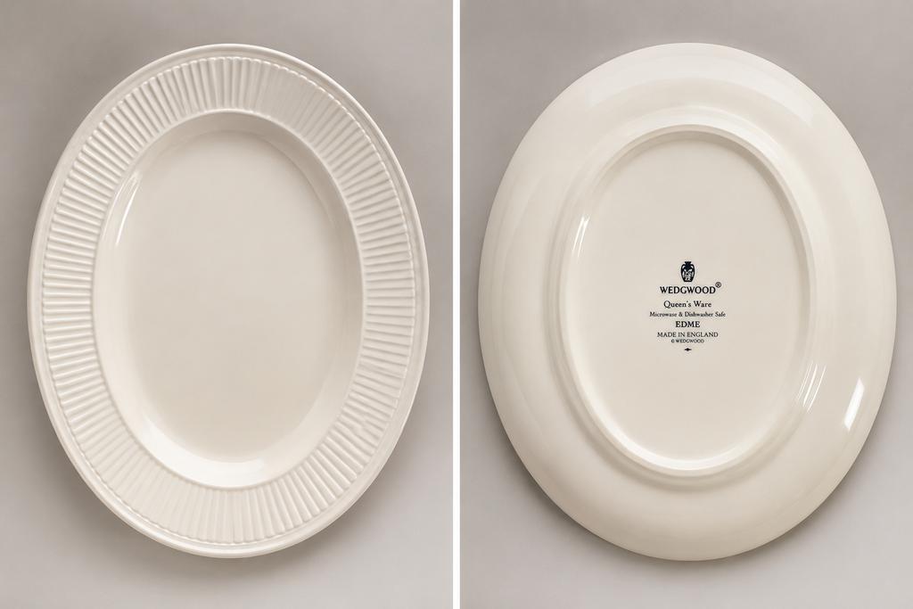 Wedgwood Edme ovale serveerschaal / schaal – Queen’s Ware, Antiek en Kunst, Ophalen of Verzenden