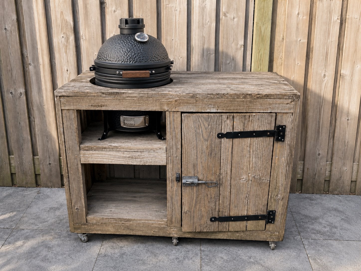 Buitenkeuken / kamado meubel, Ophalen of Verzenden, Gebruikt, Houtskool