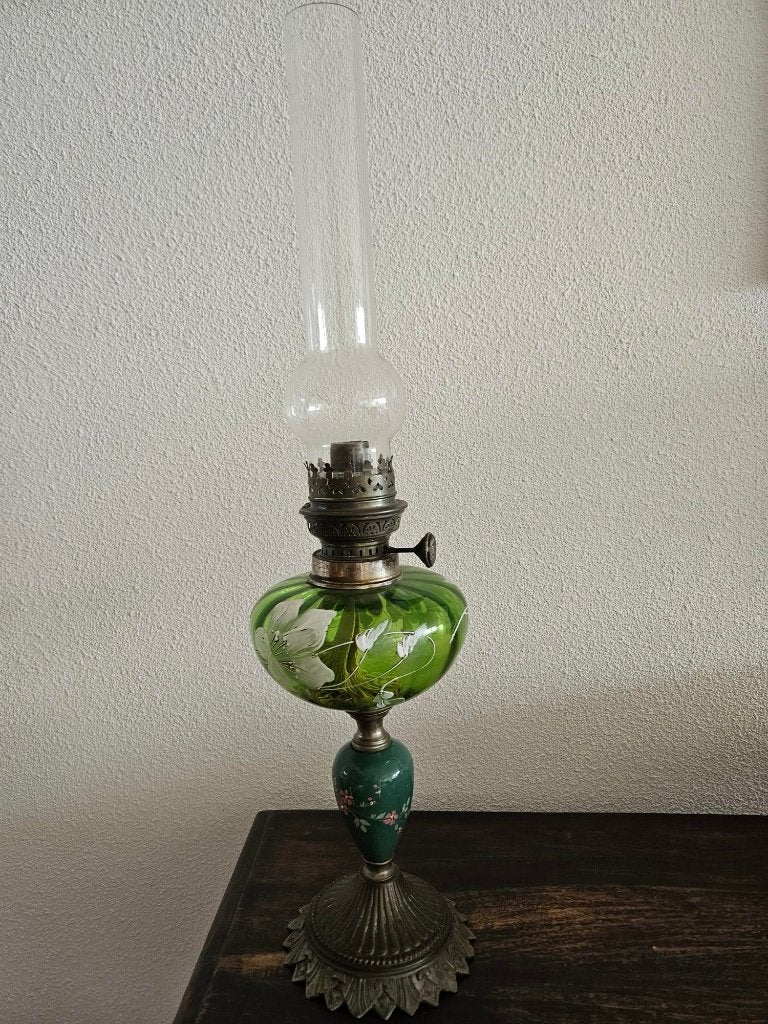 Olielamp antiek, Antiek en Kunst, Antiek | Lampen, Ophalen