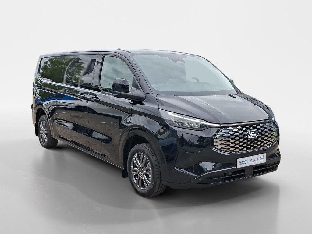 Ford E-Transit Custom 340 L2H1 Limited 71 kWh | Direct lever, Automaat, 12 maanden, 71 kWh, Zwart