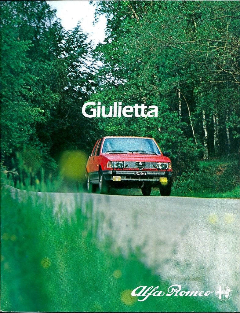 Brochure Alfa Romeo Giulietta 1982, Ophalen of Verzenden, Gelezen, Alfa Romeo