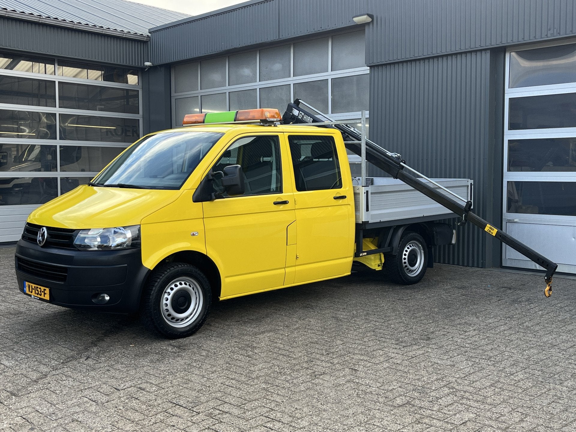 Volkswagen Transporter 2.0 EcoFuel L2H1 Benzine / Cng Openla, Auto's, Euro 5, Stof, Gebruikt, Zwart