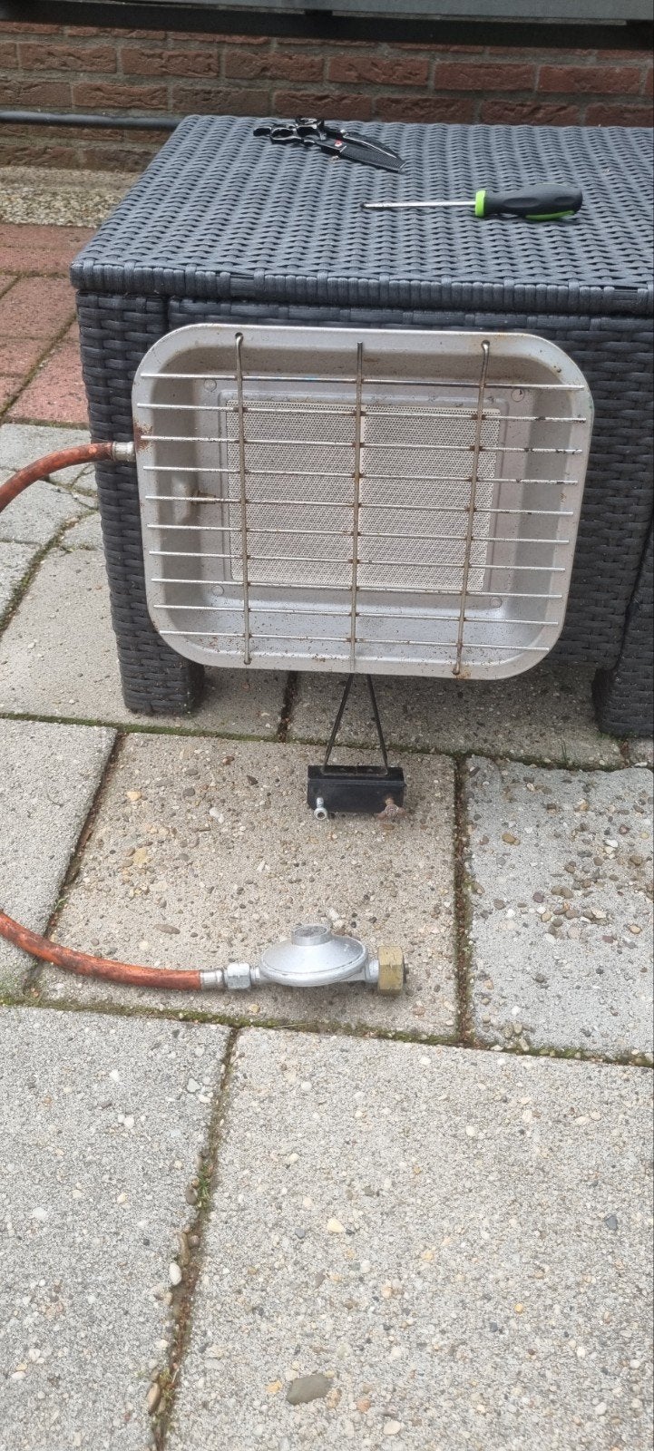 Euromac GS 5000FM Infraroodstraler op gas, Ophalen of Verzenden, Gebruikt, Gas, Wand