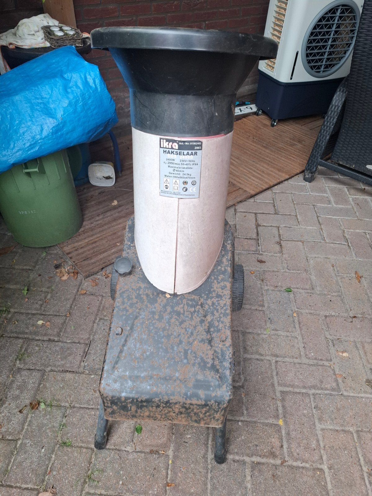 Ikra Hakselaar EGS 2400B - Werkend, poetsbeurt nodig, Tuin en Terras, Ophalen, Gebruikt