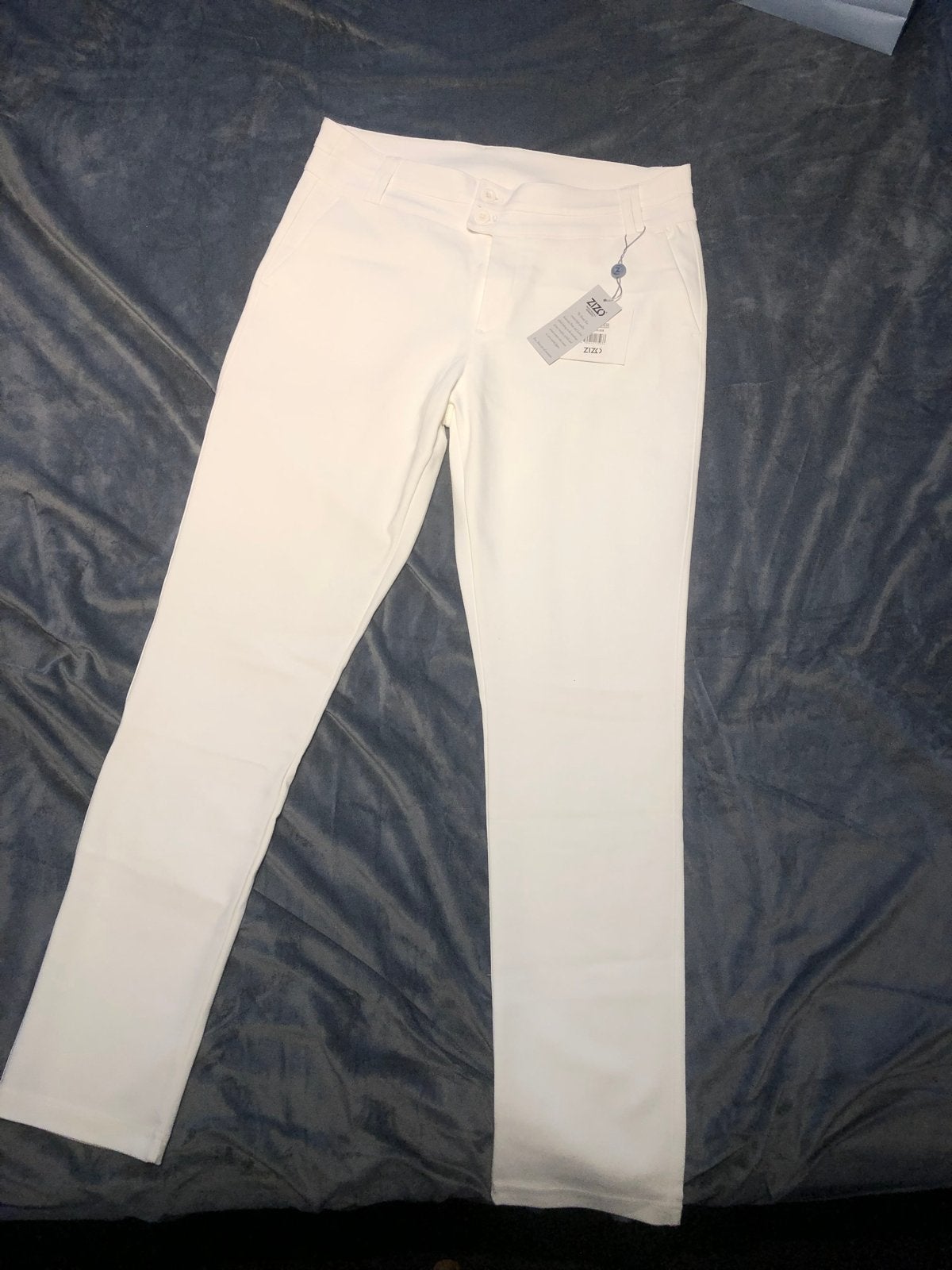 Nieuwe ZIZO broek met kaartjes - Katrin model mt 42, Wit, Maat 42/44 (L), Nieuw, Ophalen of Verzenden