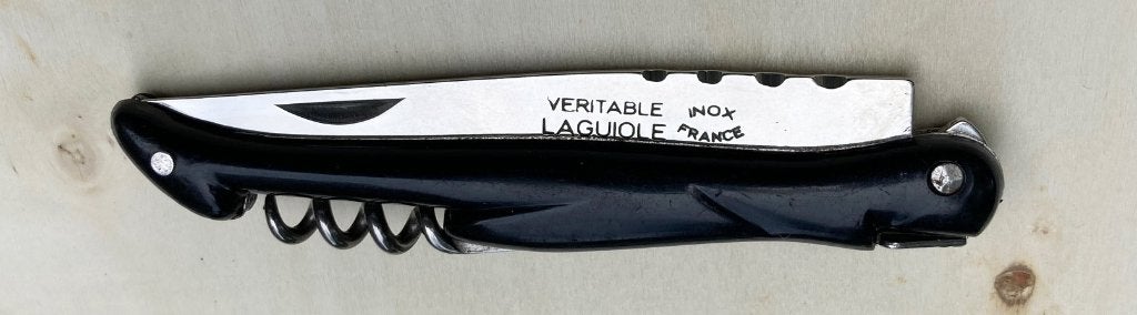 Laguiole mes met kurketrekker, Ophalen of Verzenden, Gebruikt