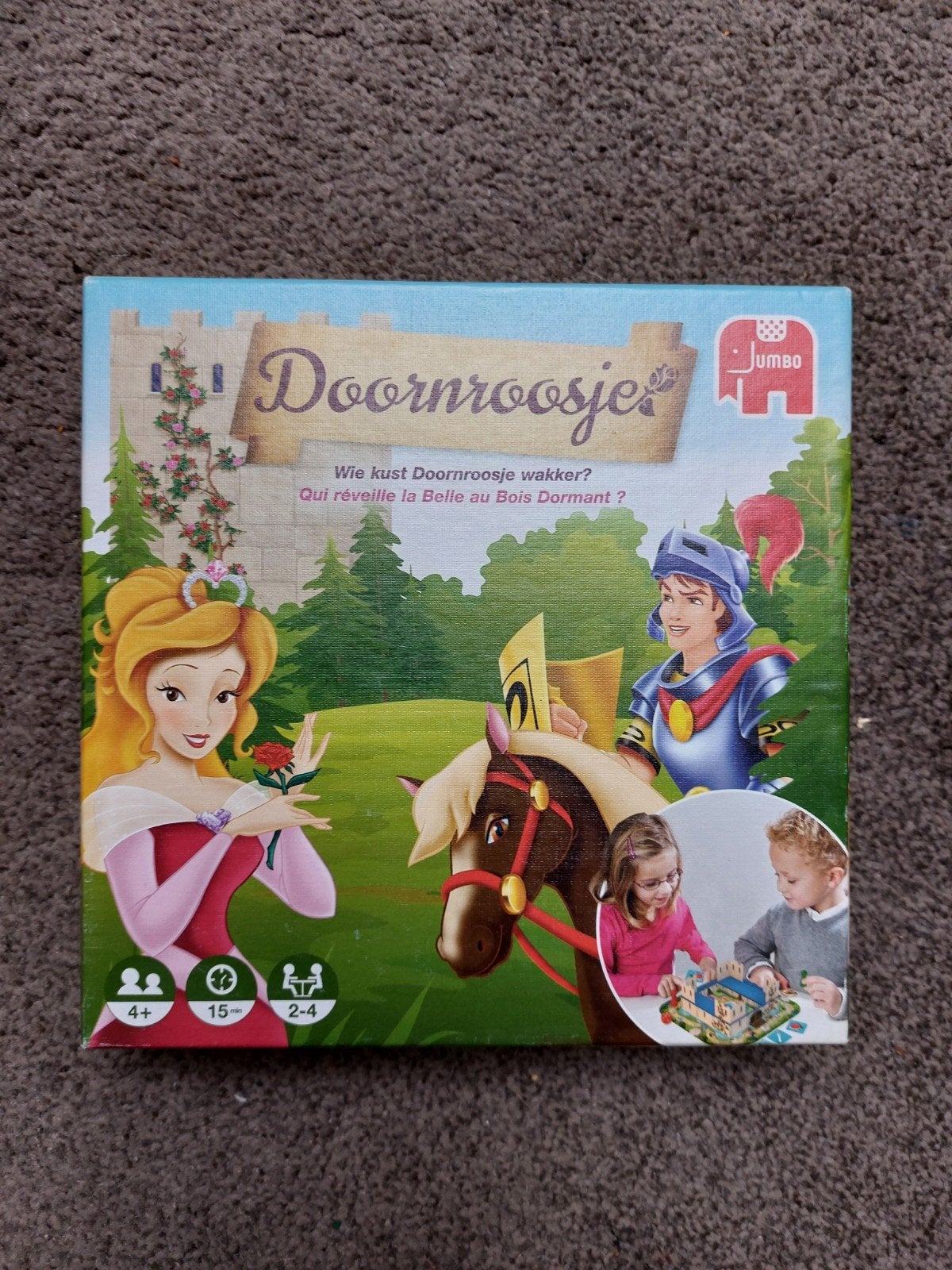 Jumbo Doornroosje Bordspel - Wie kust Doornroosje wakker?, Drie of vier spelers, Ophalen of Verzenden, Zo goed als nieuw, Jumbo
