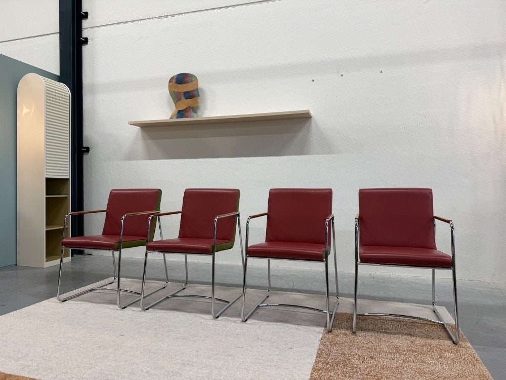 4 Leolux Spring Orchid eetkamerstoel groen terra Stoel, Huis en Inrichting, Stoelen, Leolux, Overige kleuren, Info@leolux.nl, Ophalen of Verzenden