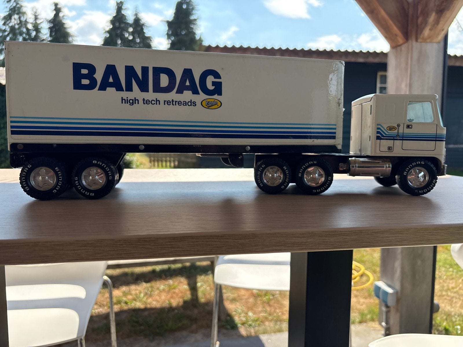 Vintage speeltruck Bandag - Klassiek model, Ophalen, Gebruikt