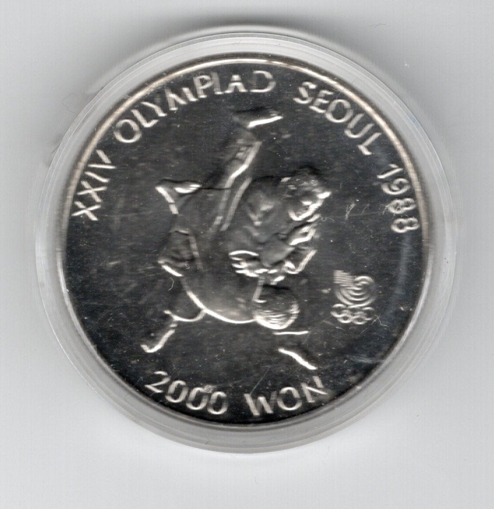 Zuid Korea 2000 Won 1988 Olymische spelen, Verzenden, Overige landen