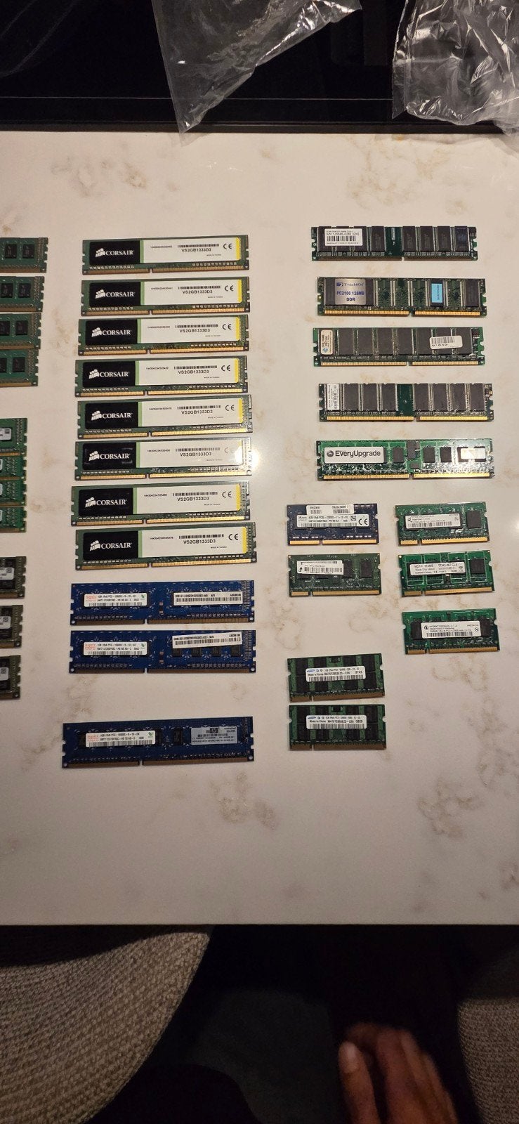 Grote partij RAM geheugen DDR3 DDR2 DDR1 – Corsair Kingston, 8 GB, Ophalen of Verzenden, DDR, Desktop