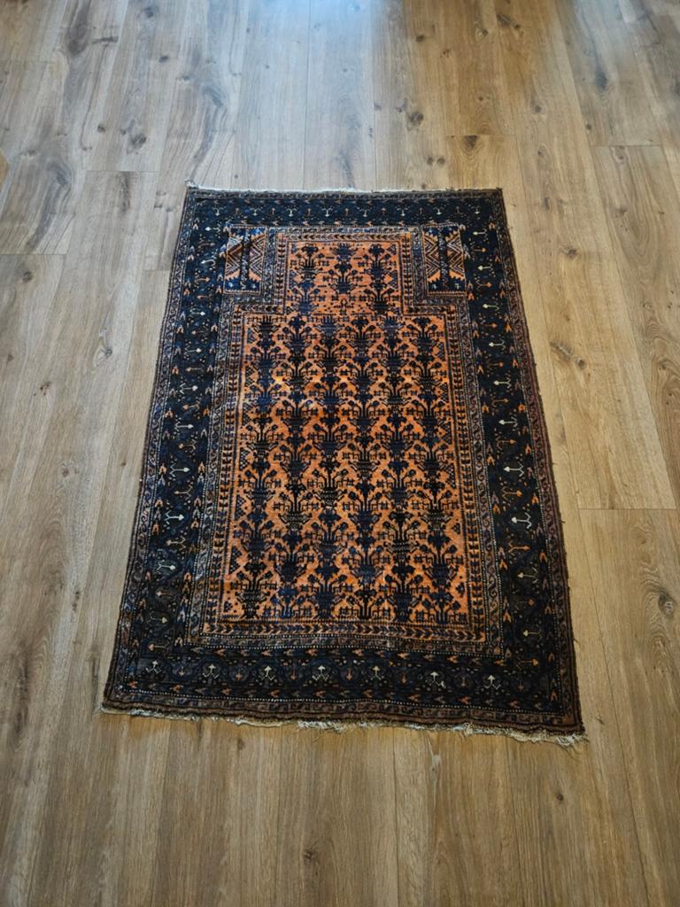handgeknoopt Baluch/Baluchi tapijt 90x140cm, Ophalen, Gebruikt, Rechthoekig