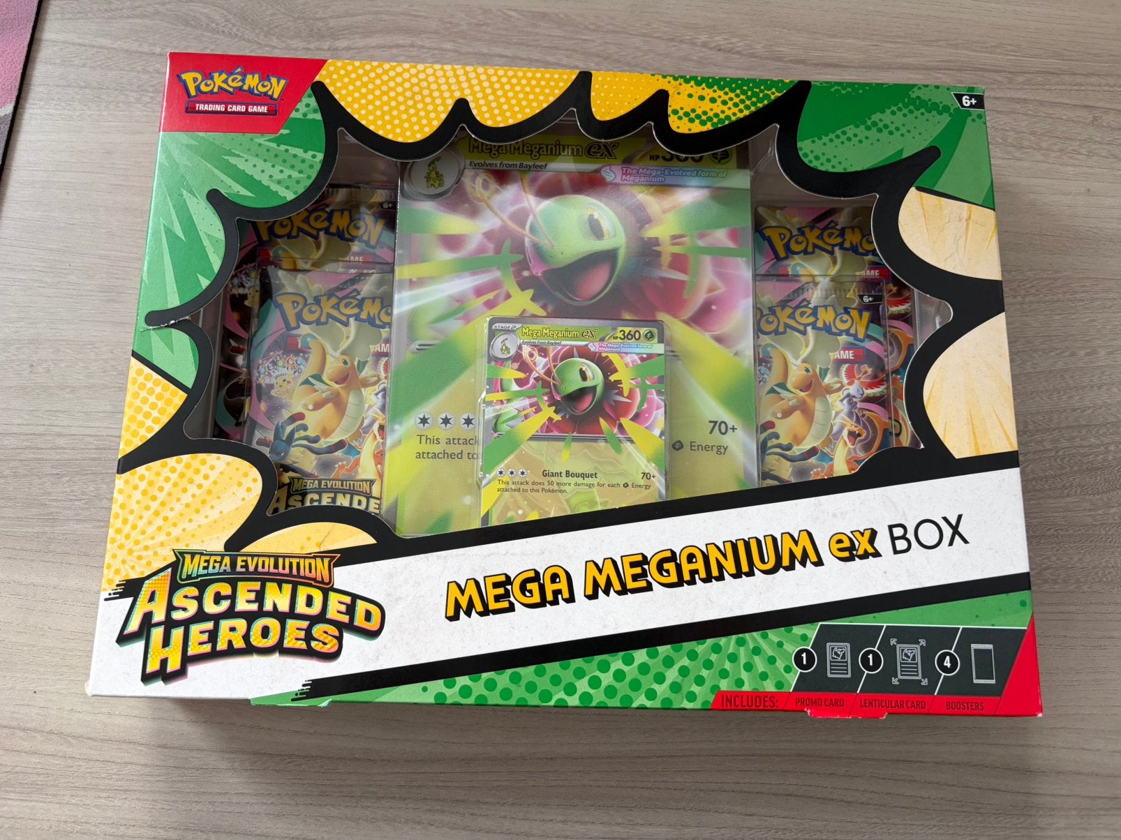 Pokémon Mega Evolution: Ascended Heroes Mega Meganium ex Box, Hobby en Vrije tijd, Ophalen of Verzenden, Nieuw, Foil
