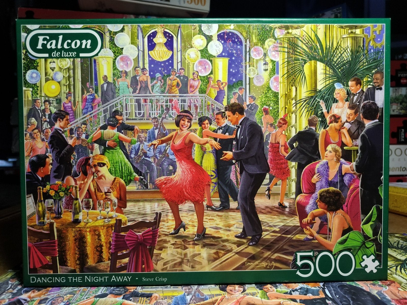 Falcon puzzel 500 stukjes Dancing the night away, Ophalen of Verzenden, 500 t/m 1500 stukjes, Zo goed als nieuw, Legpuzzel
