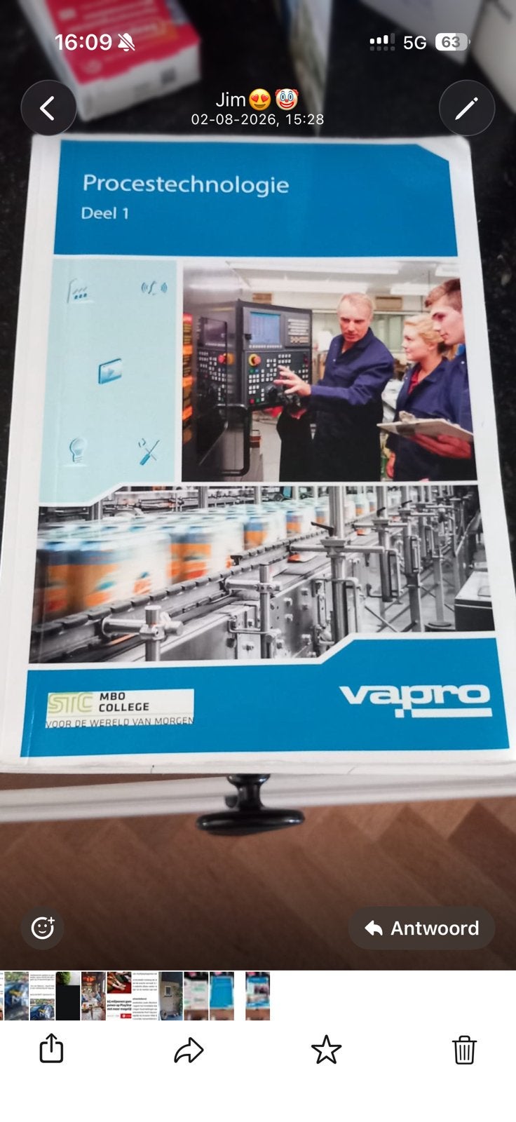 Vapro procestechnologie deel 1, Boeken, Ophalen of Verzenden, Gelezen, Overige niveaus