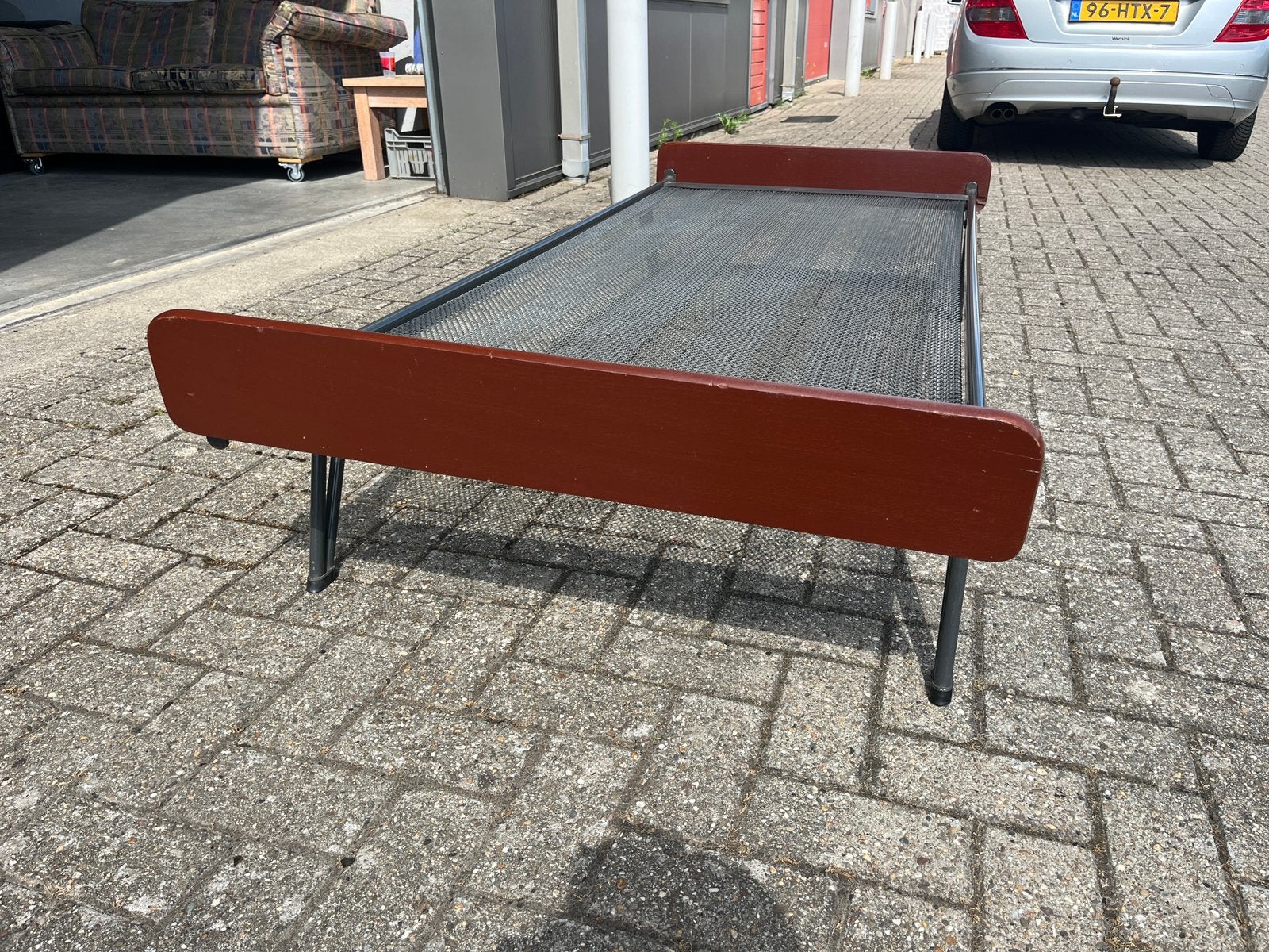 Daybed vintage retro, Ophalen, 150 tot 200 cm, Tweepersoons, 75 tot 100 cm