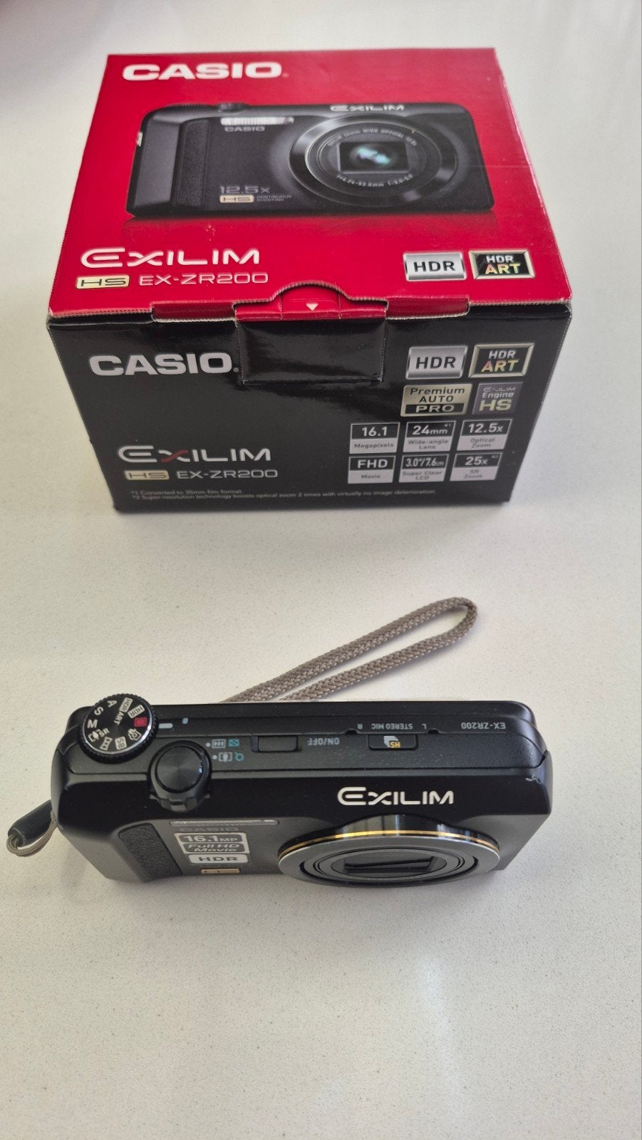 Casio EXILIM EX-ZR200 Compactcamera. 100%, Gebruikt, Canon, 20x of meer, Ophalen of Verzenden