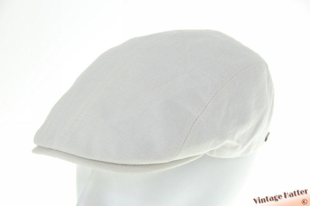 Platte pet Hatland Tripp ecru linnen-katoen mix 60-61 XL new, 60 cm (XL, 7½ inch) of meer, Nieuw, Ophalen of Verzenden, Pet