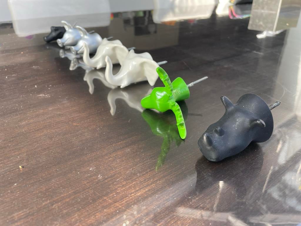 Unieke Kinderkapstok: 5 Dieren, 7 Haakjes - Leuk voor Jongen, Overige materialen, Nieuw, Ophalen of Verzenden, Minder dan 100 cm