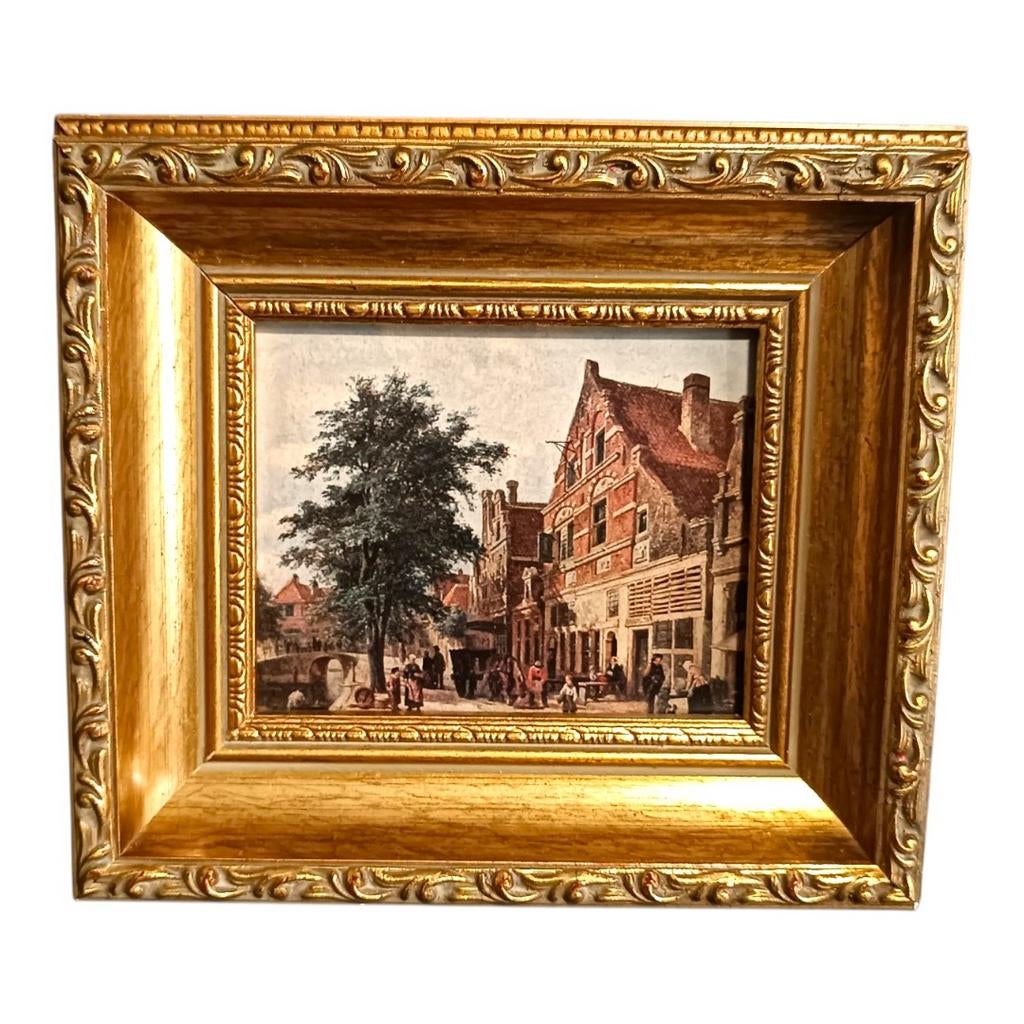 Stadsgezicht Enkhuizen (Zuiderhavendijk) - Cornelis Springer, Ophalen of Verzenden